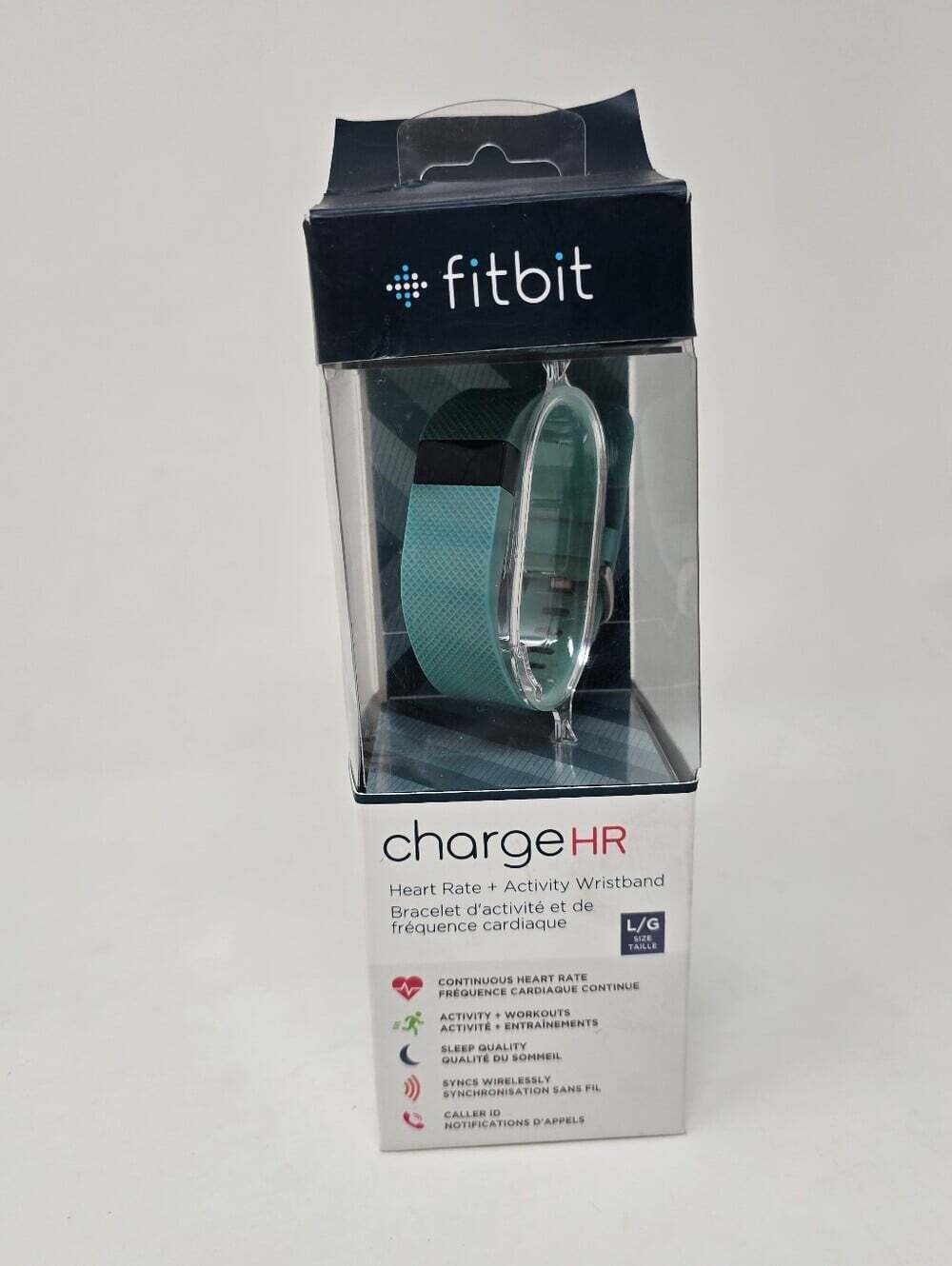 NEW fitbit Charge HR Wristband Wireless Activity Tracker + Heart Rate Large